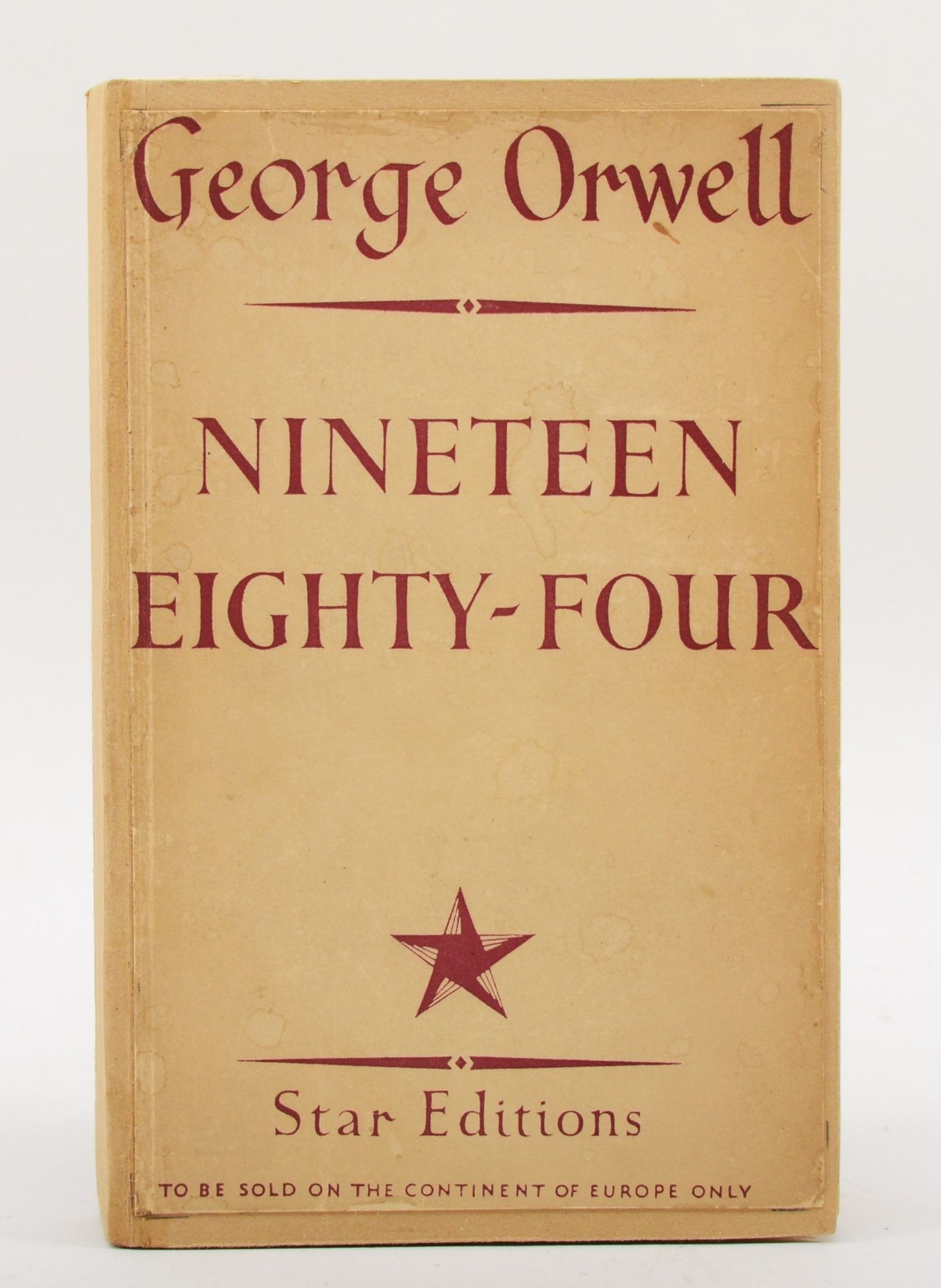 WITHDRAWN FROM AUCTION KOESTLER, Arthur & ORWELL, George. Nineteen Eighty-Four. London. - Image 5 of 10