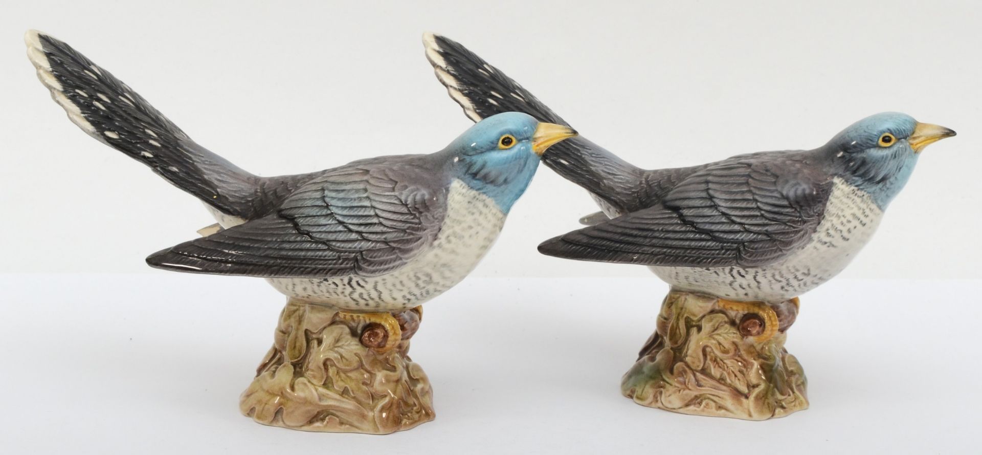 A pair of Beswick Cuckoos, model number 2315, designed by Albert Hallam, issued 1970 - 1982, 12 cms - Image 2 of 4