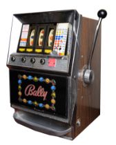 Bally, an electromechanical three reel and hold slot machine, c.1965/70, 48 x 46 x 67cm, 2p play.