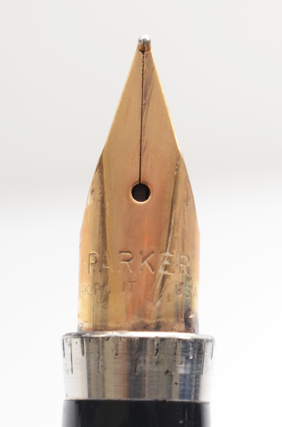 Parker, a Sterling Silver fountain pen, with plunger filling and 14K gold nib - Bild 3 aus 3