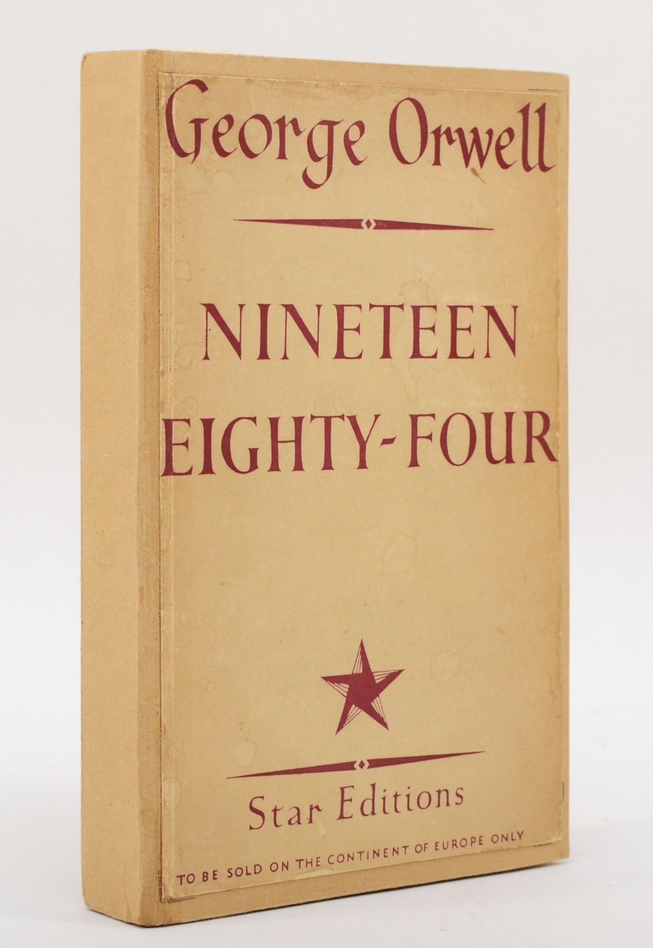WITHDRAWN FROM AUCTION KOESTLER, Arthur & ORWELL, George. Nineteen Eighty-Four. London. - Image 4 of 10