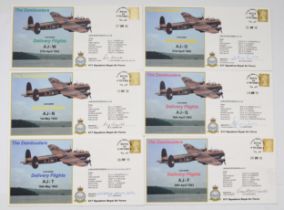 Dambuster World War II Sq Ldr Les Munro signed The Dambusters Lancaster Delivery Flights AJ W 27th