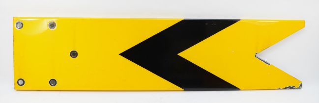 B.R. black/yellow distant signal blade (107 cm x 26 cm)