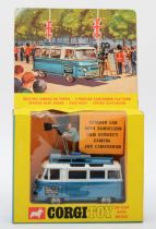 Corgi Toys - A Corgi 479 Commer Van with Samuelson film services camera and cameraman, boxed with