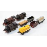 Hornby Trains; Comprising of three O gauge engines, type 501 with tender, two type 40, together with