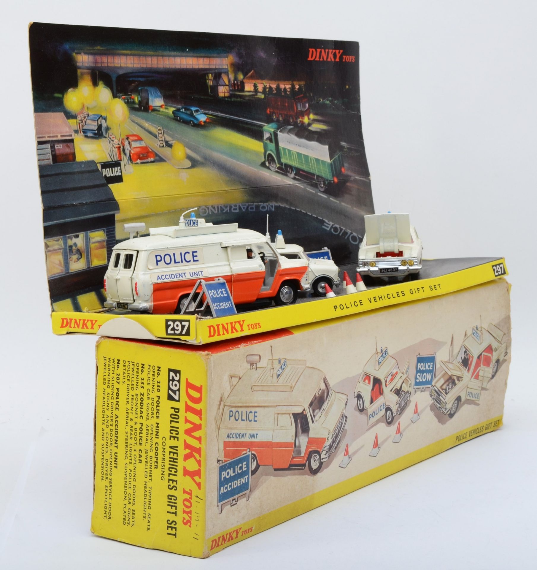 Dinky Toys - A Dinky 297 Police Vehicles Gift Set, comprising Police Mini Cooper No. 250, Zodiac - Image 2 of 3