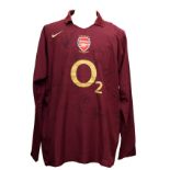 Signed Arsenal Shirt 2006-2007 XXL Signed by; Arsene Wenger Pat Rice Robin Van Persie Thomas Rosicky