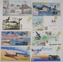 WW2 D-Day landings Edward Gueritz, Beachmaster 6/6/44 signed FDC 6-6-2004 postmark, four other