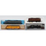 N Gauge Model Railway group comprising of four locomotives Norfolk & Western, Baltimore & Ohio by