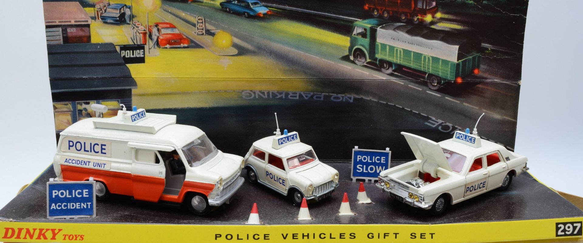 Dinky Toys - A Dinky 297 Police Vehicles Gift Set, comprising Police Mini Cooper No. 250, Zodiac - Image 3 of 3