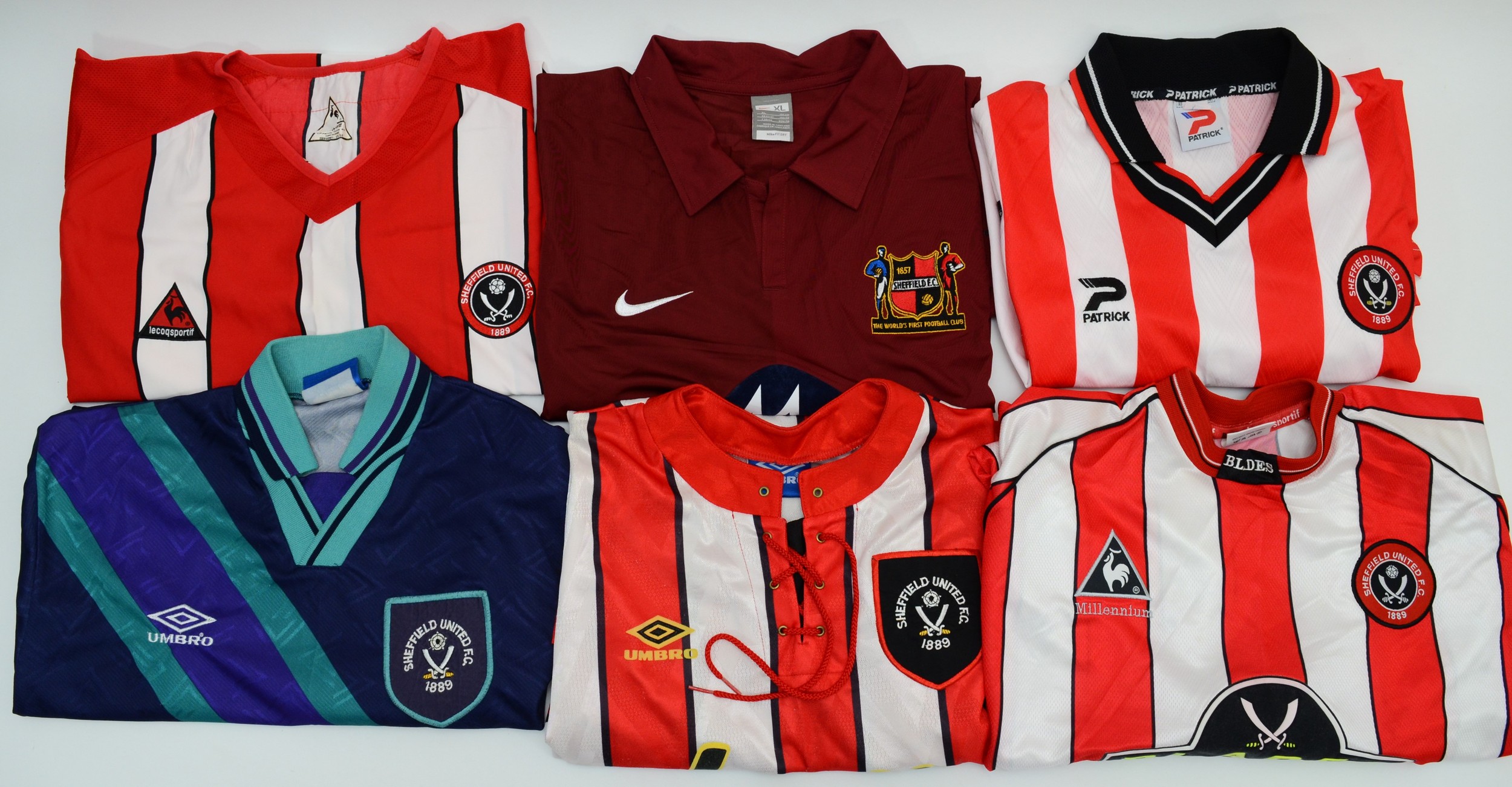 Collection of Sheffield United Football Shirts Size 50/52" (6)