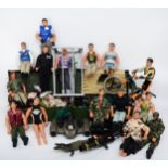 Action Men and accessories, including Action Man figures various dates and hair types, spare