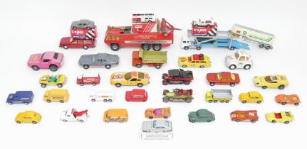 A collection of mid 20th century and later diecast models, to include Matchbox Speed Kings, Corgi