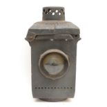 A cast iron railway single aspect post lamp, model S4OA, circa 1920s/30s, stamped 'Lamp Mfg & Rly