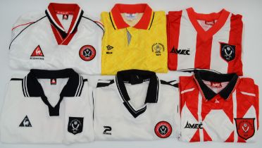Sheffield United Football Shirts together with 3 Football Shorts Size 46/48" (9)