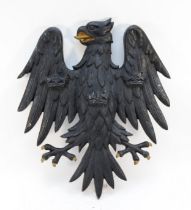 Architectural; A bronze 'Barclays Bank' wall plaque, circa mid 20th century, depicting a black