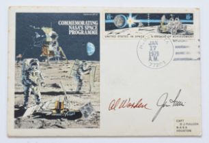 Historic Aviators series FDC dedicated to the NASA Space Programme signed by Apollo astronauts Al