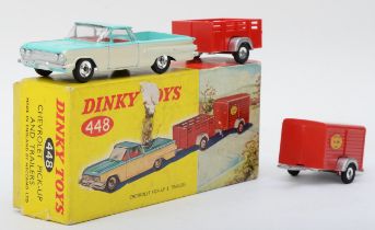 Dinky Toys - A boxed Dinky 448 Chevrolet Pick-Up & Trailers, made in England by Meccano.