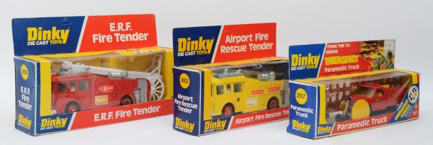 Dinky Toys - Comprising of a Dinky 267 Paramedic Truck 'Emergency' from the T.V series, together