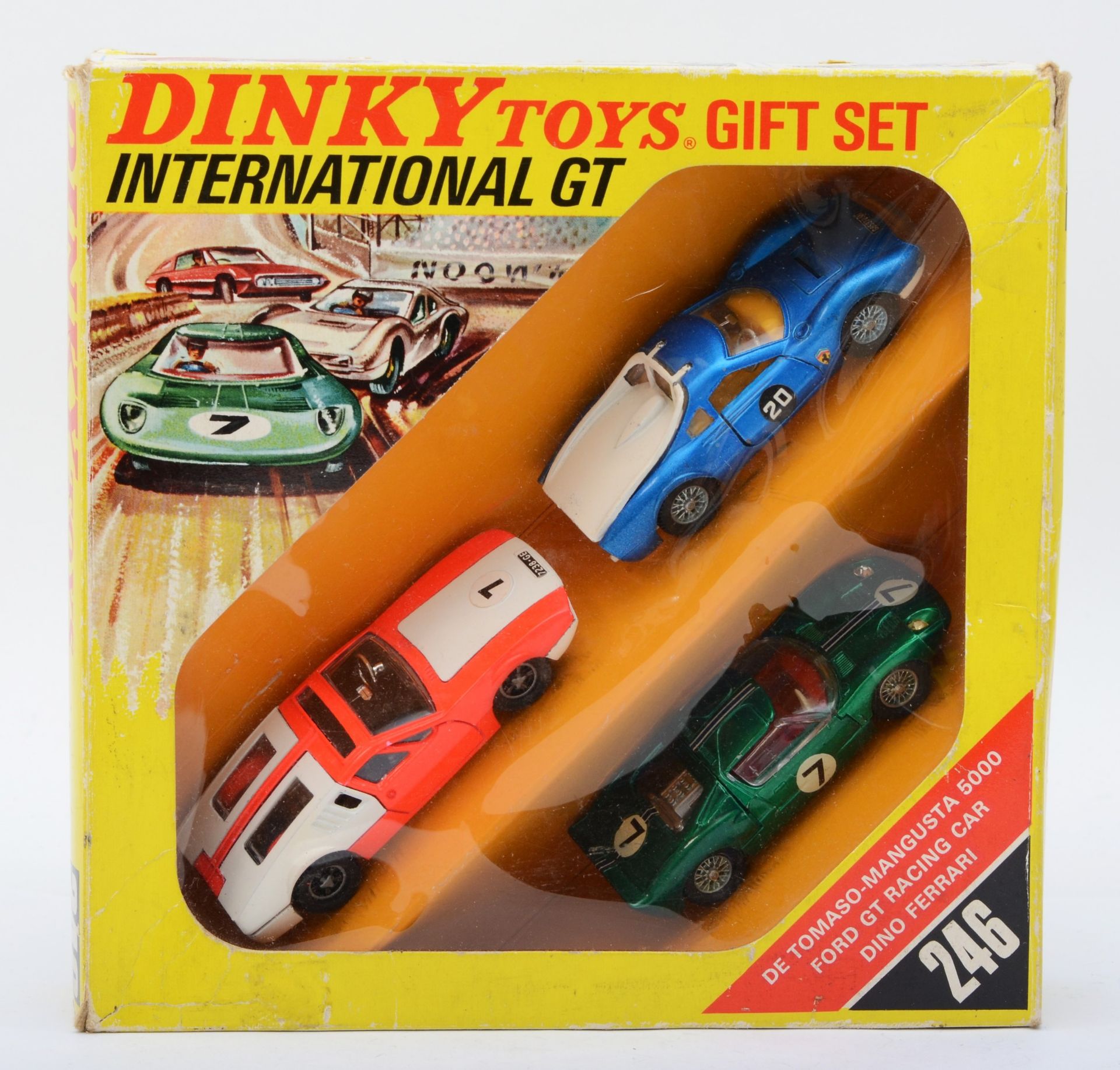 Dinky Toys - A boxed Dinky 246 International GT Gift Set, to include De Tomaso Mangusta 5000, a Ford