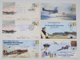 Christmas 1990 Between missions FDC, signed by four members of the crew of Lancaster NF 986, F/O A