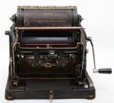 An early 20th century Gestetner Rotary Duplicator in original metal case.