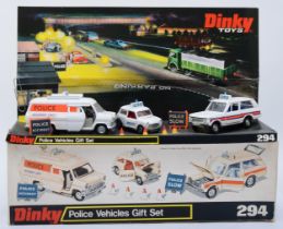 Dinky Toys - A Dinky 294 Police Vehicles Gift Set, comprising Police Mini Cooper No. 250, Police