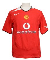 Manchester United Football Shirt 2005-2006 Size L. Ronaldo 7 on back
