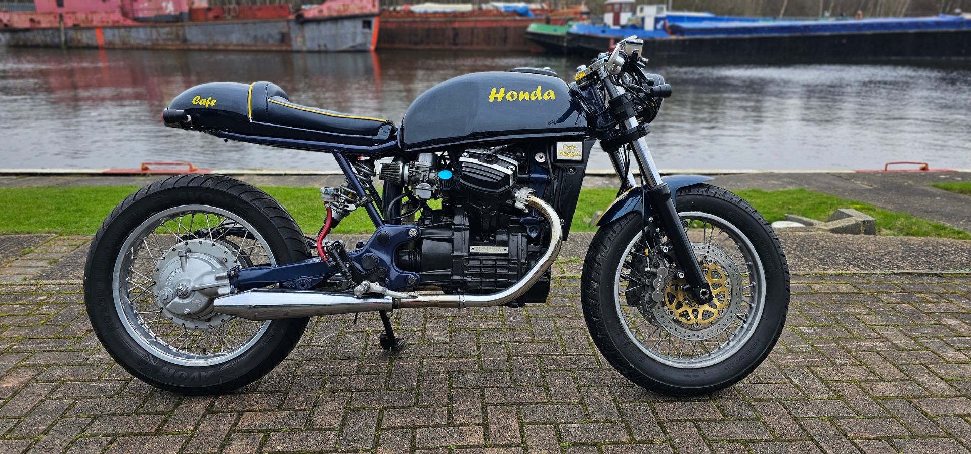 1981 Honda CX500 Cafe Racer. Registration number VLX 500X. Frame number PC012312867. Engine number