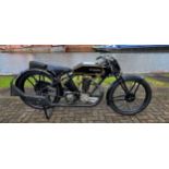 1923 Bradbury Blackburn Racing Model, 348cc. Registration number SV 8652 (non transferrable).