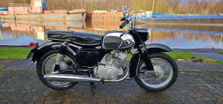 1966 Honda CA160, 161cc. Registration number GVU 866D. Frame number CA160-1003484. Engine number