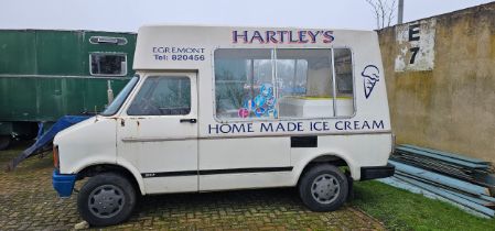1985 Bedford CF2 Ice Cream van, project, 1979cc petrol. Registration number B356 YFV. Chassis number