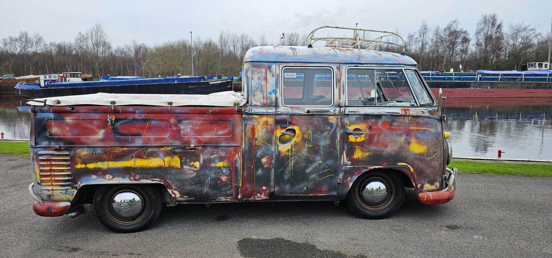 1963 VW T2 Split Screen double cab pick up, 1641cc. Registration number OKU 373A. Chassis number - Image 4 of 36