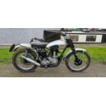 1949 BSA Gold Star trials 350cc. Registration number 257 XUH. Frame number ZB31 COM 109. Engine