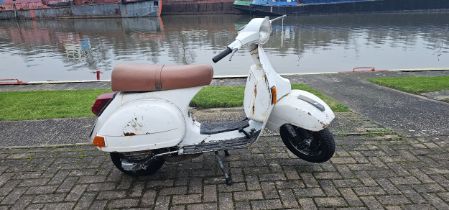 1986 Vespa Douglas VNX125, 123cc. Registration number C370 VLL. Frame number VNX1M 258365. Engine