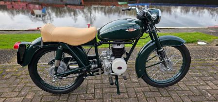 1958 DMW Mk8, 197cc. Registration number TSV 319 (non transferrable). Frame number 8H335B. Engine