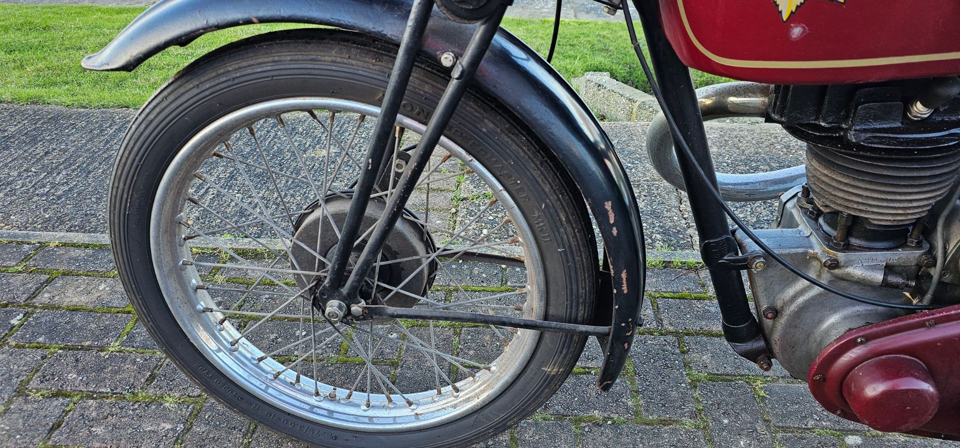 c.1939 BSA Silver Star, B24, 350cc. Registration number WYJ 594 (Non transferrable). Frame number - Image 8 of 13