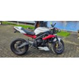 2007 Triumph Speed Triple 1050cc and 2016 Triumph Street Triple R , 675cc. Registration numbers GN57