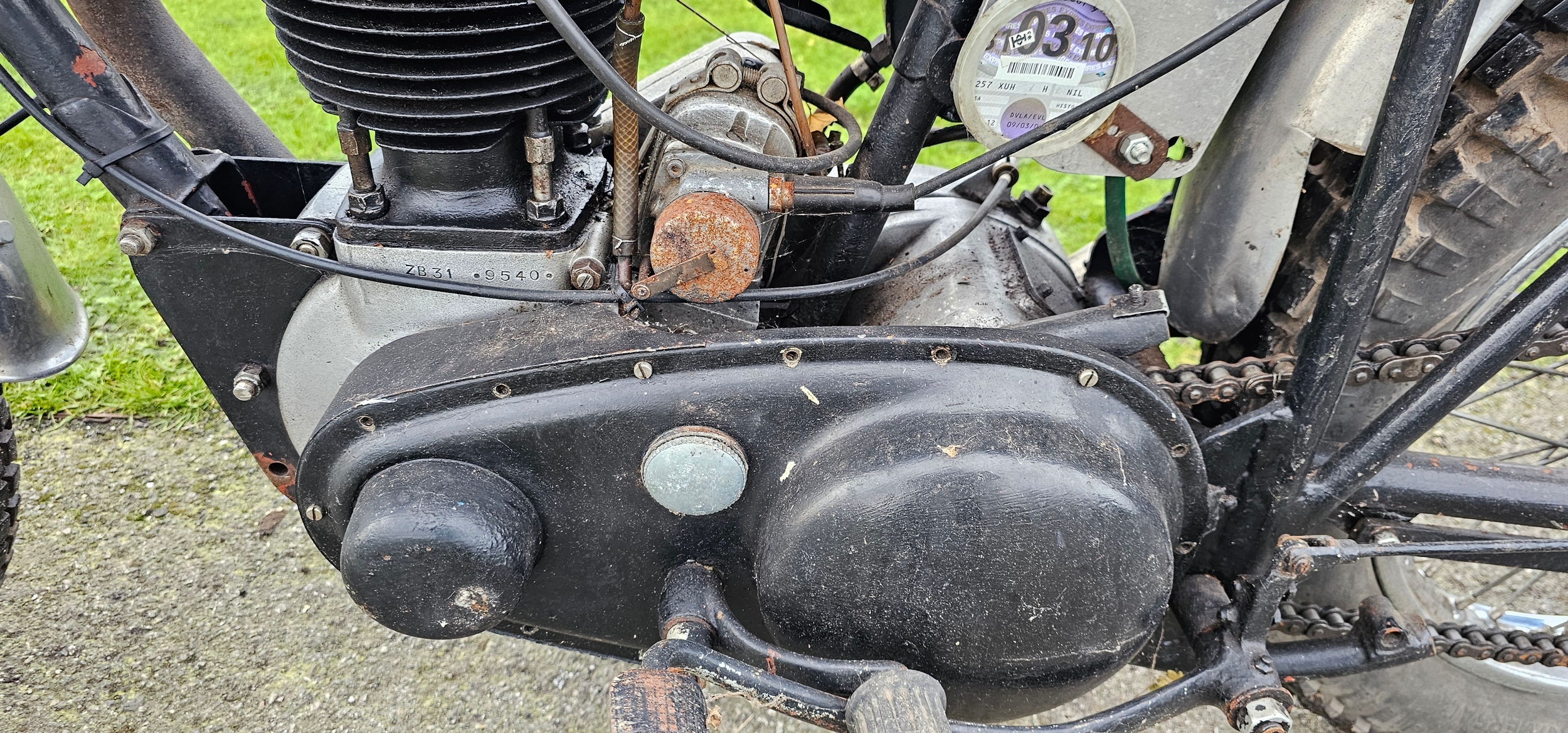 1949 BSA Gold Star trials 350cc. Registration number 257 XUH. Frame number ZB31 COM 109. Engine - Bild 9 aus 13