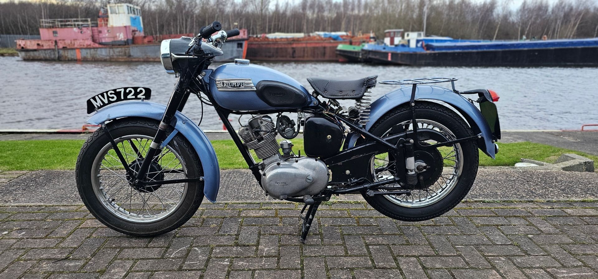 1956 Triumph Tiger Cub, 200cc. Registration number MVS 722 (non transferrable). Frame number T24516.