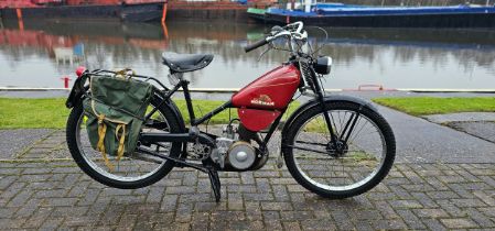 1951 Norman Model C, 98cc. Registration number MXS 135 (non transferrable). Frame number C693.