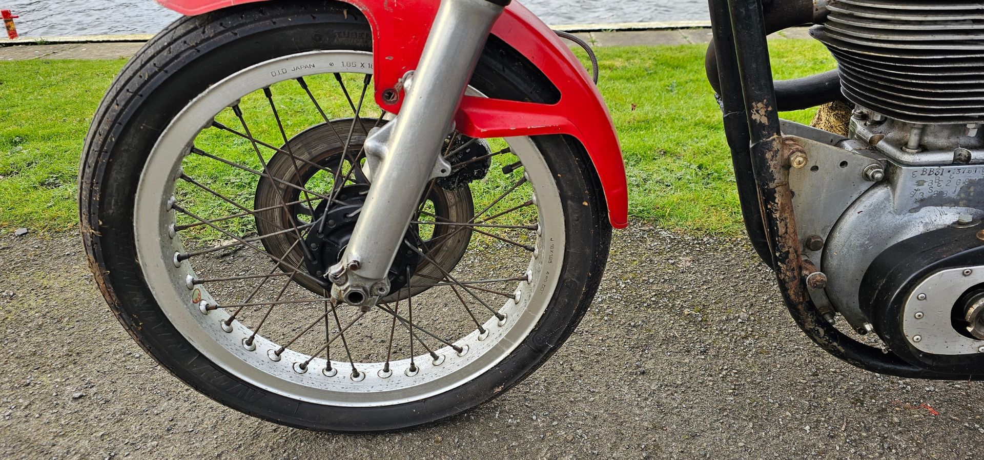 c.1953 BSA 350cc race bike. Registration number not registered. Frame number not found. Engine - Image 9 of 14