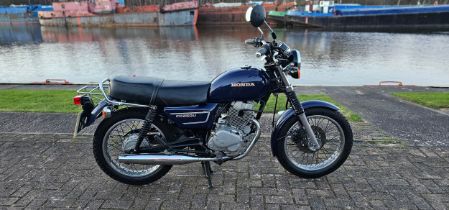 1989 Honda CD250U, 248cc. Registration number G808 JWX. Frame number MA02 5000681. Engine number