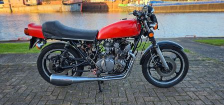 1979 Suzuki GS 550, 548cc. Registration number CWF 633T. Frame number not found. Engine number GS550