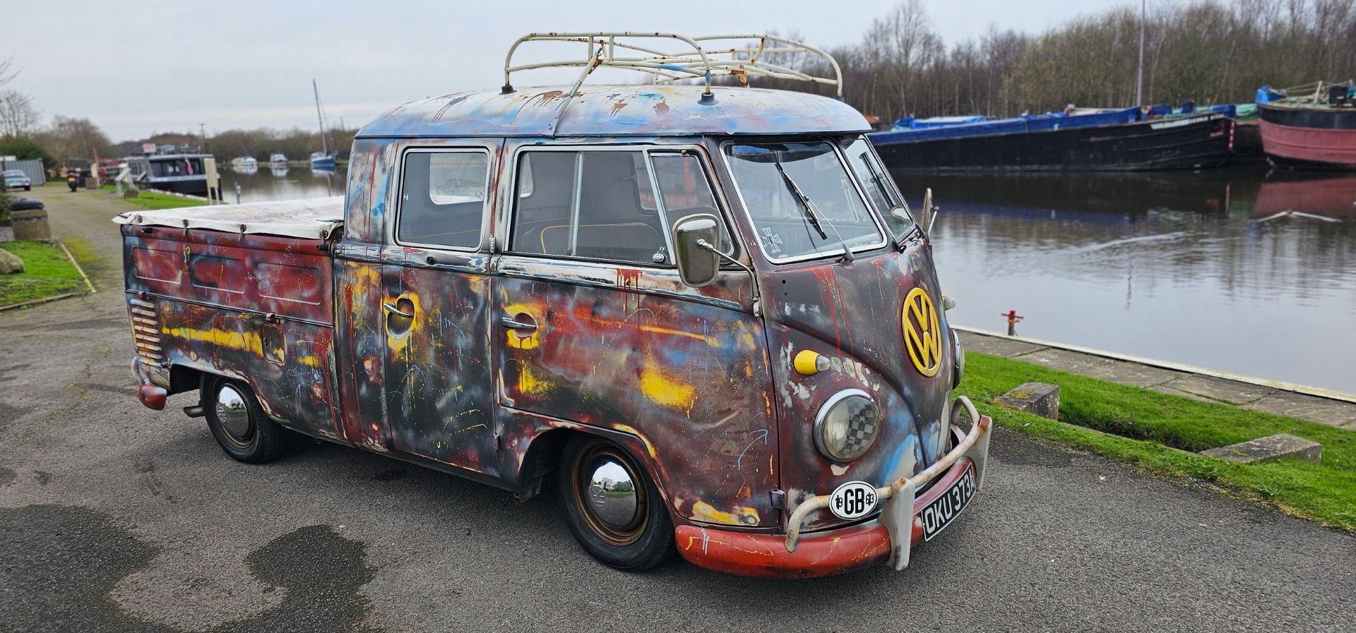 1963 VW T2 Split Screen double cab pick up, 1641cc. Registration number OKU 373A. Chassis number - Image 7 of 36