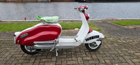 1957 Lambretta 150LD, 150cc. Registration number CSJ 322. Frame number 257865 150LD. Engine number