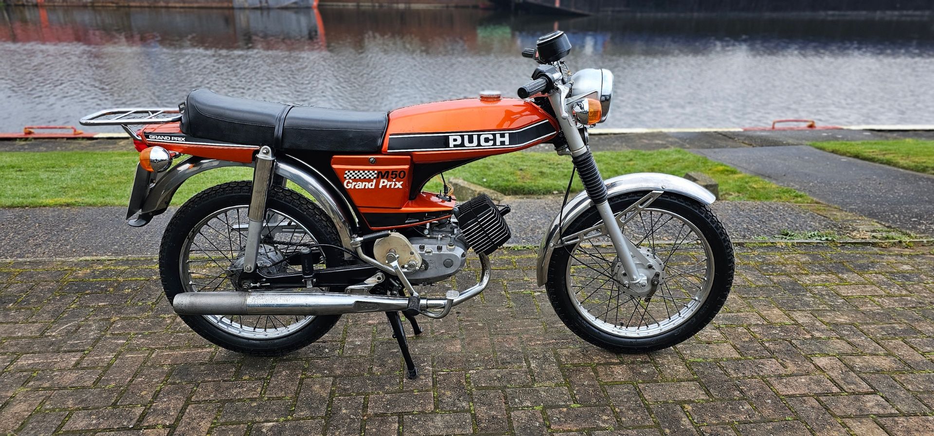 1977 Puch M50 Grand Prix, 49cc. Registration number UAL 544R. Frame number 2101-406. Engine number