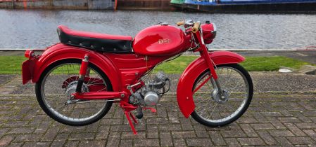 1959 Dunkley Whippet, 49cc. registration number PCX 511 (non transferrable). Frame number 65/989.
