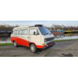 1986 Volkswagen T25 transporter campervan, diesel 1600cc. Registration number C651 REG. Chassis