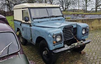 1973 Land Rover Series III, 88", 2286cc petrol. Registration number NHL 397M. Chassis number